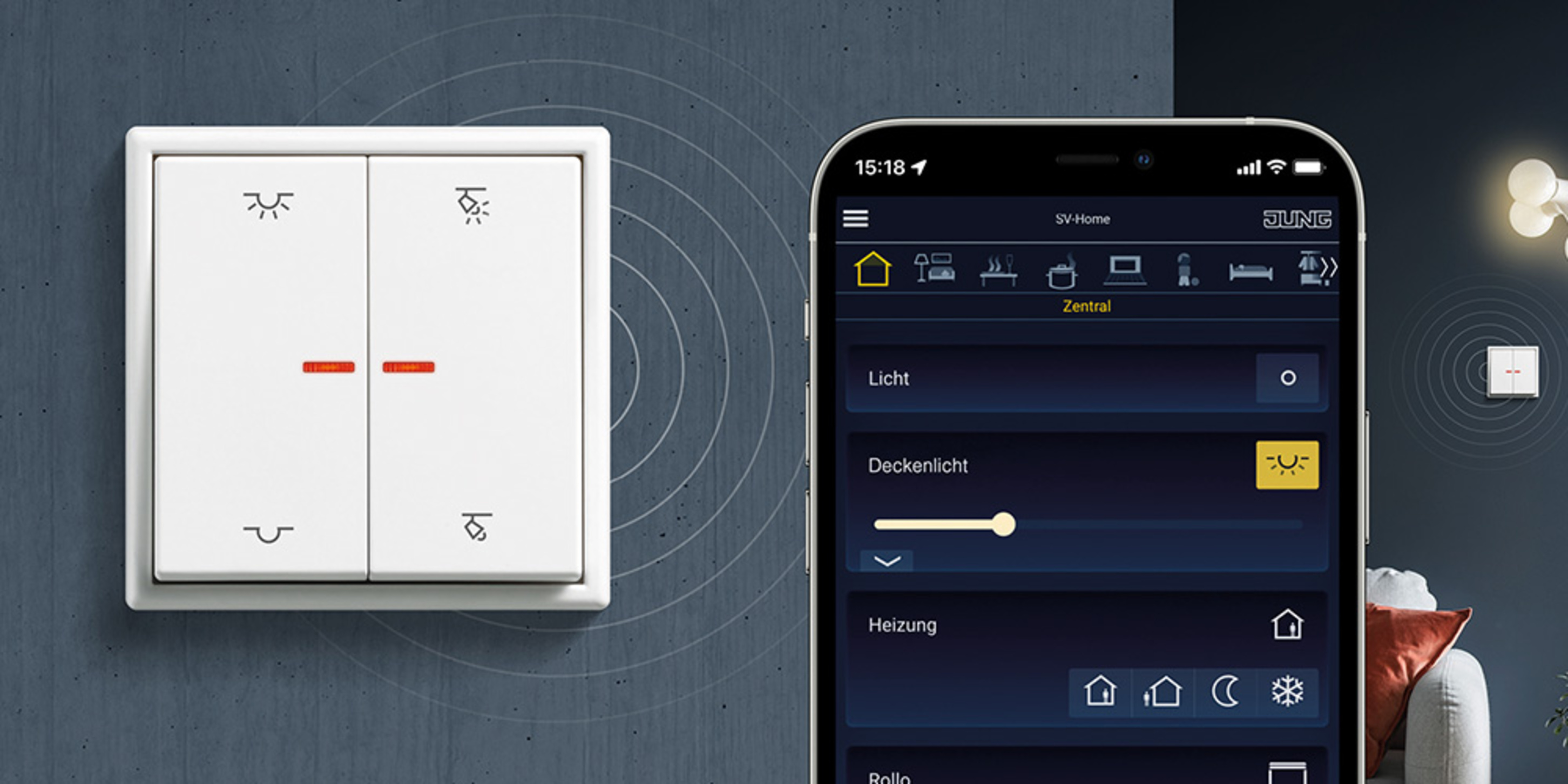 KNX RF Taster bei Elektro Gärtner GmbH & Co. KG in Höpfingen